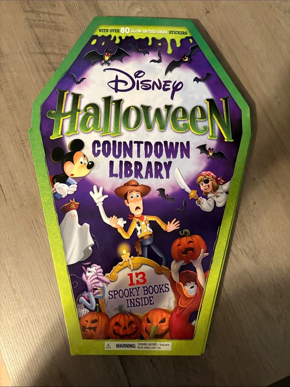 Disney Halloween Countdown Library Coffin Box - Purple & Green